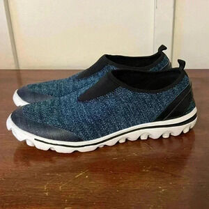 Skechers EZ Flex Womens Slip On Shoe Multi-Color Size 9